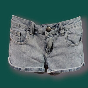 Light Wash Denim Shorts Vintage Italy Size 28 Mini Jean Shorts